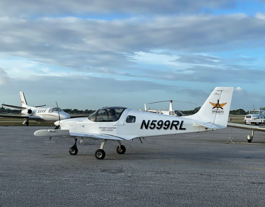 Dynasty Aviation Inc cockpit training session for aspiring licensed pilots