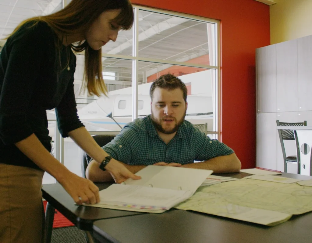 Dynasty Aviation Inc aviation school aircraft parked during pilot instruction session