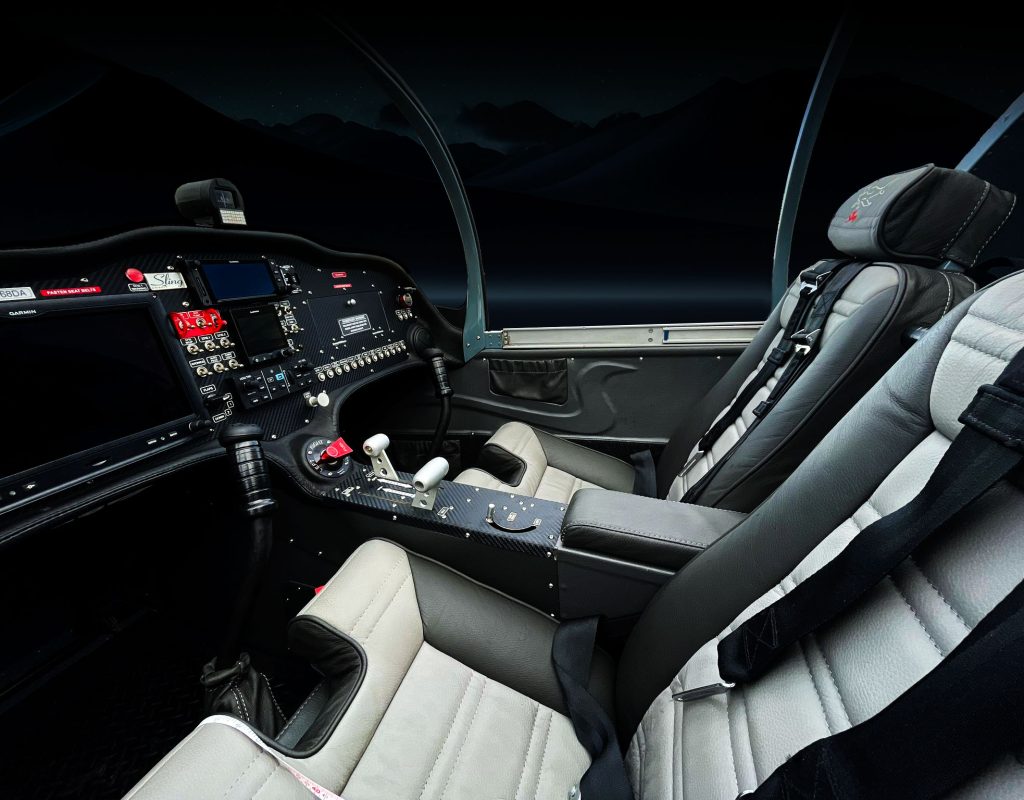 Instructor demonstrating instrument approach techniques using glass cockpit displays